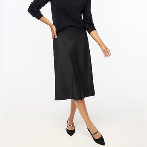 🆕 J Crew Petite slip skirt black size PXS